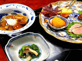 地元の食材を使った和食料理